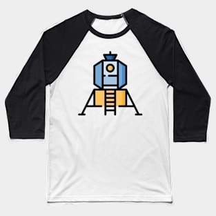 space ship satellite icon sticker Baseball T-Shirt